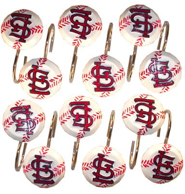 St Louis Cardinals Shower Hook Set