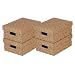 NIPS 110091407 ECO line GRAFO Aufbewahrungsboxen, B 27,0 x T 36,0 x H 15,0 cm, 4er Packung, blau/braun