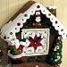 Christmas Time Clock Wall Hanging Felt Applique Kit-8-1/2"X17-1/2"X4"