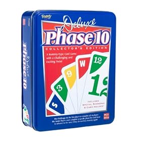 Phase 10 Deluxe Card Game in Tin by Fundex