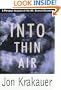Into Thin Air: A Personal Account of the Mount Everest Disaster (G K Hall Large Print Book Series)
