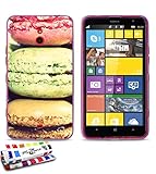 Originale Schutzschale von MUZZANO : Lila, ultradünn und flexibel, mit Macarons-Muster für NOKIA LUMIA 1320