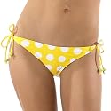 Xhilaration&reg; Polka Dot Side-Tie Bottom - Yellow