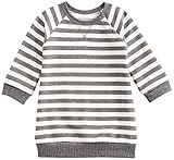 アビックス クラフティーズ ママとお揃いボーダー裏毛ワンピース 95cm チャコール×オフ 裏毛 956273