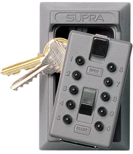 GE Security 001015 KeySafe Original 5-Key Permanent, Pushbutton, Titanium Gray