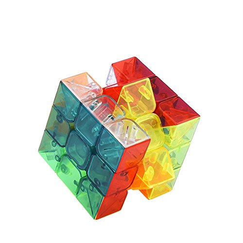 MoYu 3 x 3 Speed Cube YJ Yulong Stickerless Cube Puzzle, Transparent