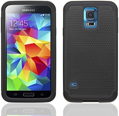 Galaxy S5 Heavy Duty Case, OSurce Samsung Galaxy S5 Accessories, EXTREME Protection Case Cover For Galaxy S5 - Black