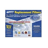 Watts WHOLE HOUSE FP Premier Replacement Filters, 5-Pack