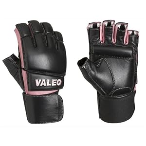 Valeo GLBW Women's Leather Bag Gloves with Wrist Wraps