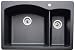 Blanco 511-642 Diamond 1-1/2 Bowl Kitchen Sink, Anthracite Finish