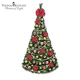 Thomas Kinkade Victorian Traditions Pre-Lit And Fully Decorated Christmas Wall Tree by The Bradford Exchange