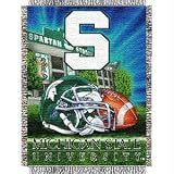 Michigan State Spartans NCAA Licensed Home Field Advantage Series 48 x 60 Throw Blanket