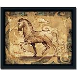 Golden Age I Greece Greek Horse Art Print Framed 22X18 by 