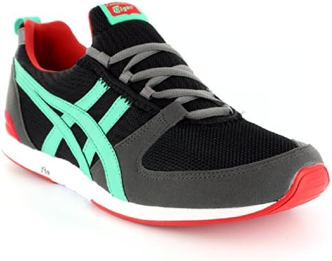 Mens Onitsuka Tiger ULT Racer Sporty Low Top Athletic Fitness Sneakers - Black/Mint - 11