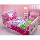 Hello Kitty 4 Piece Toddler Bedding Set