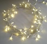 10M 100 LED WATERPROOF FAIRY STRING LIGHTS in WARM WHITE ** 8 CONTROLLABLE FUNCTIONS - IDEAL FOR CHRISTMAS TREE LIGHTS, FESTIVE LIGHTS, ETC **