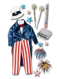 Jolees  Boutique Le Grande Dimensional Stickers, Uncle Sam