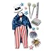 Jolees  Boutique Le Grande Dimensional Stickers, Uncle Sam