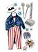 Jolees  Boutique Le Grande Dimensional Stickers, Uncle Sam
