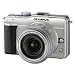 Olympus PEN E-PL1 Systemkamera (13 Megapixel, 6,9 cm (2,7 Zoll) Display, Bildstabilisator) champagner mit 14-42mm Objektiv silber