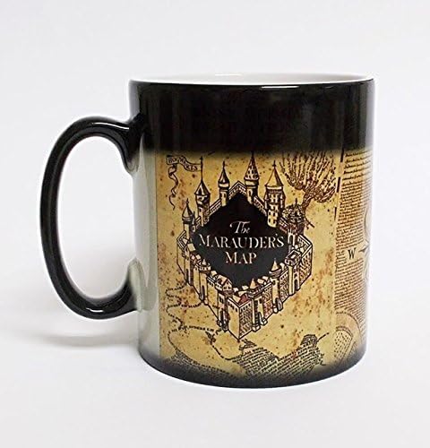 Magic World Harry Potter Marauders Map Morphing Coffee Mug Color Changing Cup Heat Sensitive - 11oz Ceramic