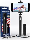 Bluetooth Selfie Stick (Made With USA Technology) & Smart Power Bank 2600maH / Remote Camera Shutter - Advanced Wireless Monopod For All iPhones (iOS 5.0+), Samsung Galaxy, Note, Android Phones (4.2+)