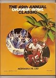 1983 Orange Bowl Game program Nebraska LSU