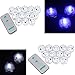 Glamorway Pack of 12 Remote controlled Submersible Wedding Party Vase Plum Blossom Shape LED Tea Light White