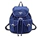 Artone Water Resistant Women's Bag Leisure Drawstring Backpack Deep Blue