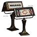 Art Glass Banker's Lamp - Bears (13.25 x 10.25