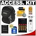 Rokinon Digital Camera Weather Resistant Carry Case + (4)AA Batteries & Charger + 4GB SDHC Card + Cleaning Kit for Canon Powershot A470, A480, A580, A590 IS, 1000 IS, A1100 IS, A2000 IS, A2100 IS & E1 Digital Cameras