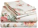 Pike Street 135-Gram Printed Flannel Sheet Set, Rose Bouquet