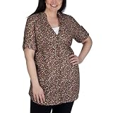 Juniors Plus-Size Pure Energy Brown Short-Sleeve Fashion Top
