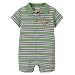 Search : Newborn Boys' Classic Pooh Short-Sleeve Striped Romper - Green