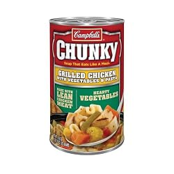 Campbell's Chunky Grilled Chicken & Vegetables With Pasta Easy Open, 18.6-Ounce Cans (Pack of 12)