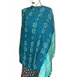 Folk Shawls Tie Dye Wool Girlfriend Gift India Dresses 80 x 35 inches