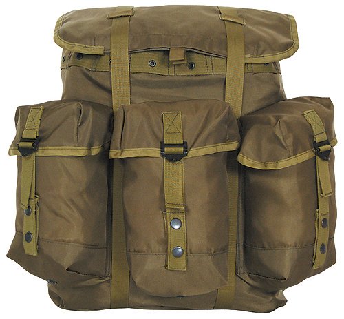 Small Canvas Alice Pack / Backpack - Unisex - Olive