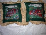 Review Custom Quilts, Inc  / Antique Steam Engine Train Pillow Set 16
