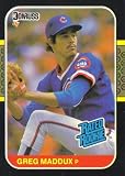 1987 Donruss Greg Maddux Rookie Baseball Card #36 - Shipped In Protective Display Case!