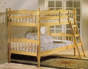 Beautiful All Natural Twin/twin Convertable Bunk Bed from Furniture Outlet's