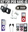 Accessory kit for iPod Nano 4g (4th generation) -Black