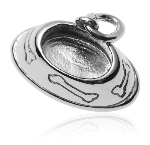 Sterling Silver Doggie Bowl Charm