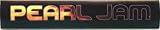 Pearl Jam - Rectangle Logo on Black - Sticker / Decal