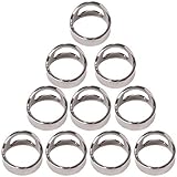 BQLZR Stainless Steel Beer Ring Bottle Opener Pack of 10 Size 22mm