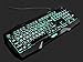 Cdycam Large Print LED Backlit Vision Light up USB Wired Ergonomic Gaming Backlight Keyboard
