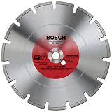 Bosch DB1265 Premium Plus 12-Inch Dry or Wet Cutting Segmented Diamond Saw Blade with 1-Inch Arbor for Asphalt