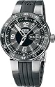 Oris Men's Williams F1 Team Black Dial and Stainless Steel Rubber Strap Watch #4164RS