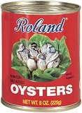 Roland Whole Boiled Oysters, 8-Ounce can (Pack of 6)