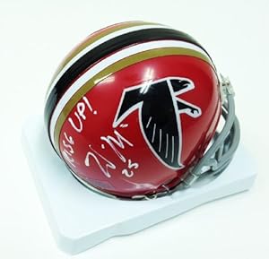 William Moore Signed/Autographed Atlanta Falcons Throwback Mini Helmet
