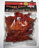 Smoked Dried Ghost Chili Pepper - Organic, Authentic Indian Bhut Jolokia - Whole Pods (1oz) 100% Satisfactions Guarantee